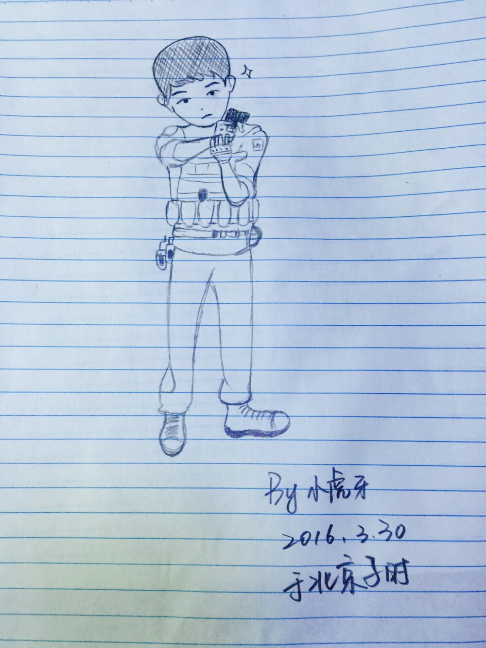 插画 手绘 动漫 动画 太阳的后裔