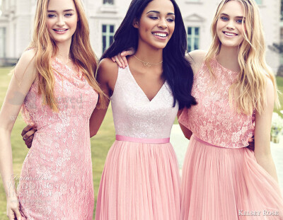 Kelsey Rose 2016 Bridesmaid Dresses "Pink" Collection Campaign