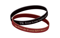 error for 0 TK from Ling tosite sigure 2連ラバーバンド
PRICE：￥800
永戸鉄也氏による［error for 0］のデザインと［TK from Ling tosite sigure］のロゴが刻印されたバンドが2連で繋がっているラバーバンド。