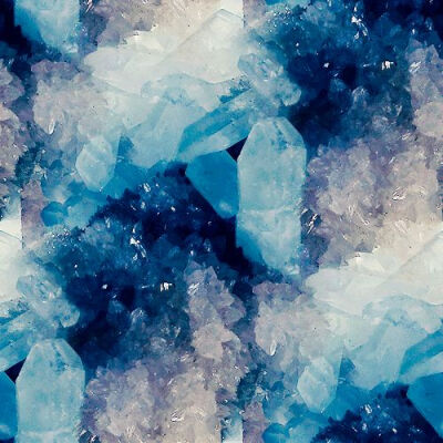 blue crystals