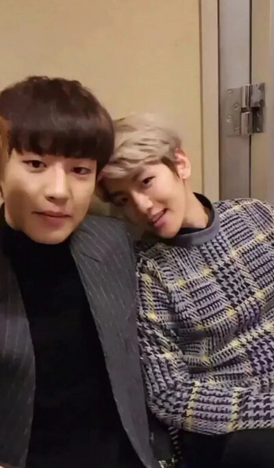 EXO chanbaek 朴灿烈 边伯贤 灿白；