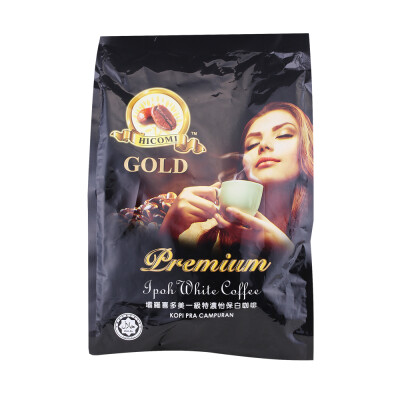 马来西亚进口hicomi 喜多美一级特浓怡保白咖啡 600g/袋