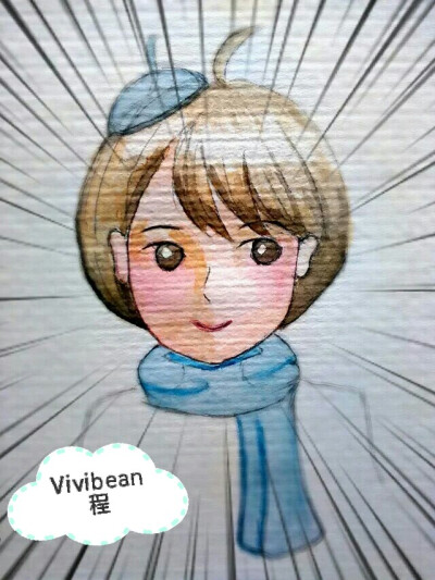 水彩画♥漫画♥原创♥色彩♥Vivibean程