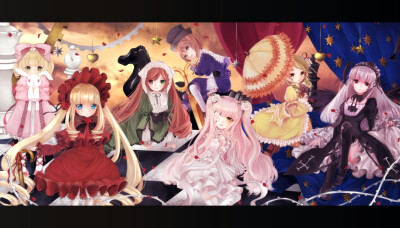 蔷薇少女薔薇少女ローゼンメイデン Rozen Maiden [水銀燈/金糸雀/翠星石 /蒼星石/真紅/雛莓/雪華綺晶]