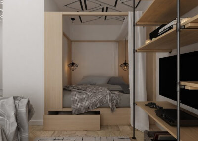30平米超小公寓设计方案。