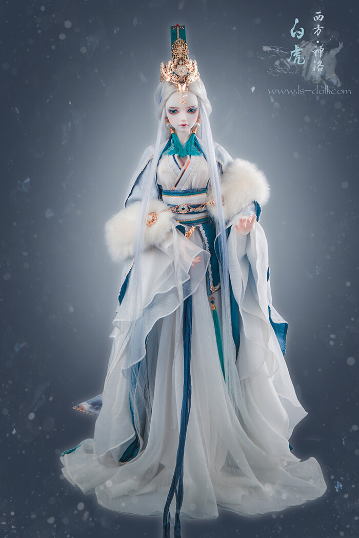 龙魂人形社 限量 BJD SD 娃娃 动漫 玩具 人偶手办 西方白虎—神洛 人版 1/3 BJD娃娃