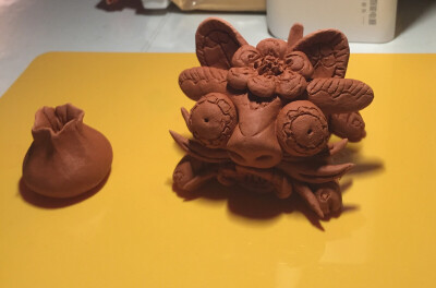 传统造型也是我的爱，德国黏土，却有中国紫砂的效果！