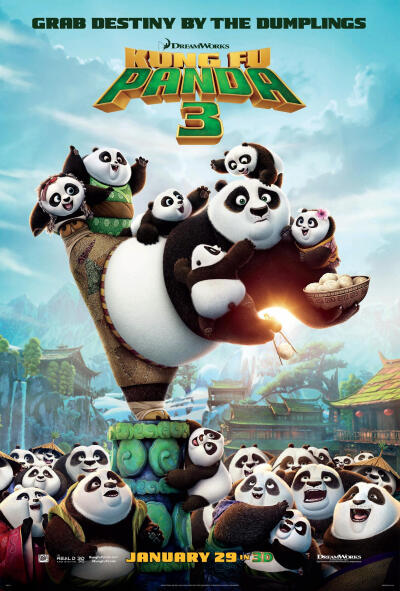 功夫熊猫3 Kung Fu Panda 3 (2016)：猫熊熊一窝~