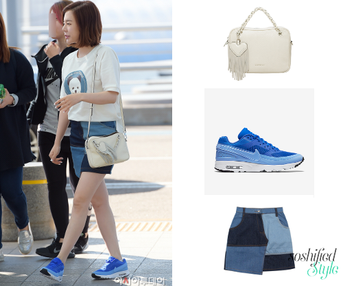 Lovcat: ‘Precis’ Shoulder Bag @ lovcat.com ₩428,000
Nike: Air Max BW Ultra Shoe @ store.nike.com $130
Celebee: Mixed Patch Denim Skirt @ celebee.co.kr ₩29,800