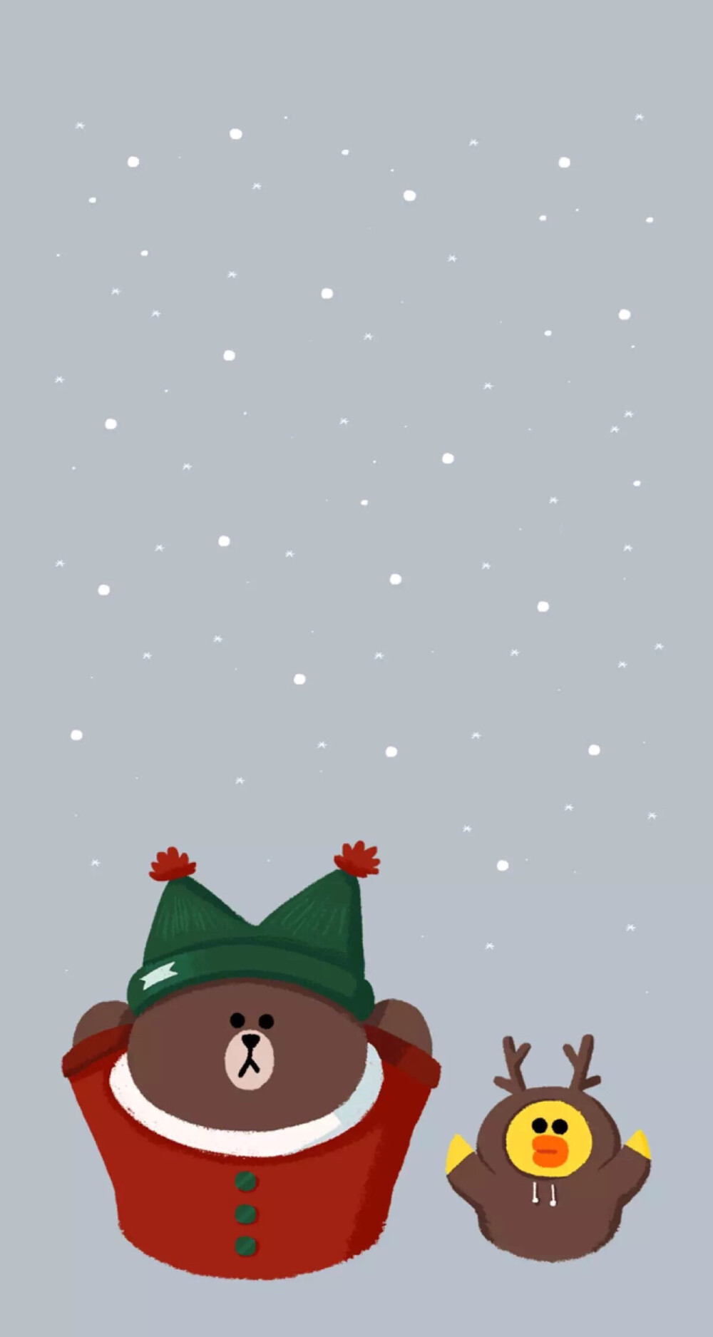 iphone壁纸lineconybrown可妮布朗