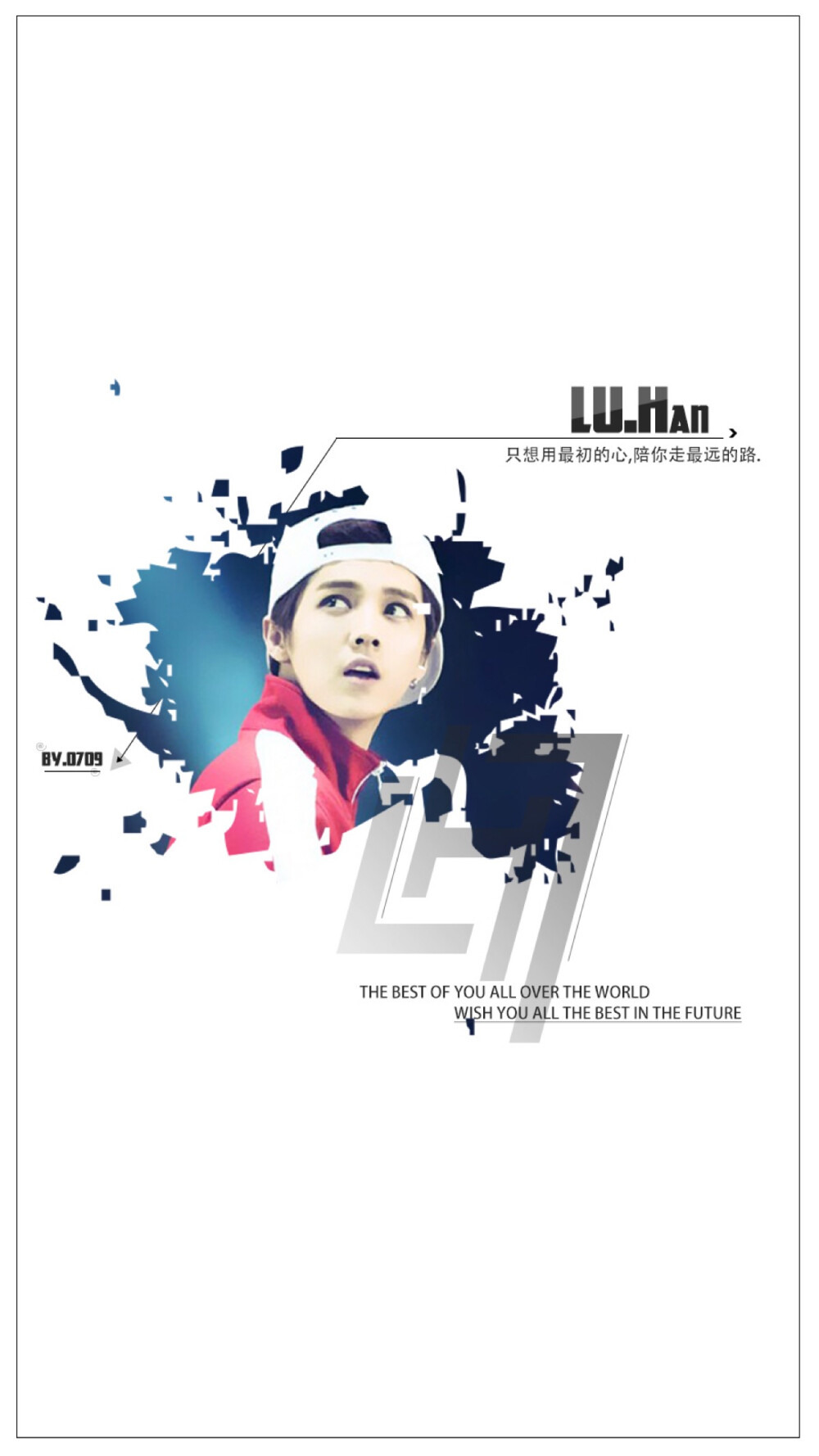 原创壁纸！不定期更新！鹿晗 LUHAN原创高清手机壁纸！#鹿晗 #LUHAN #RELOADED #原创 #壁纸 #高清壁纸 #锁屏