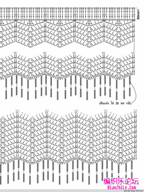 泰国带流苏的精美钩针套装图片图解