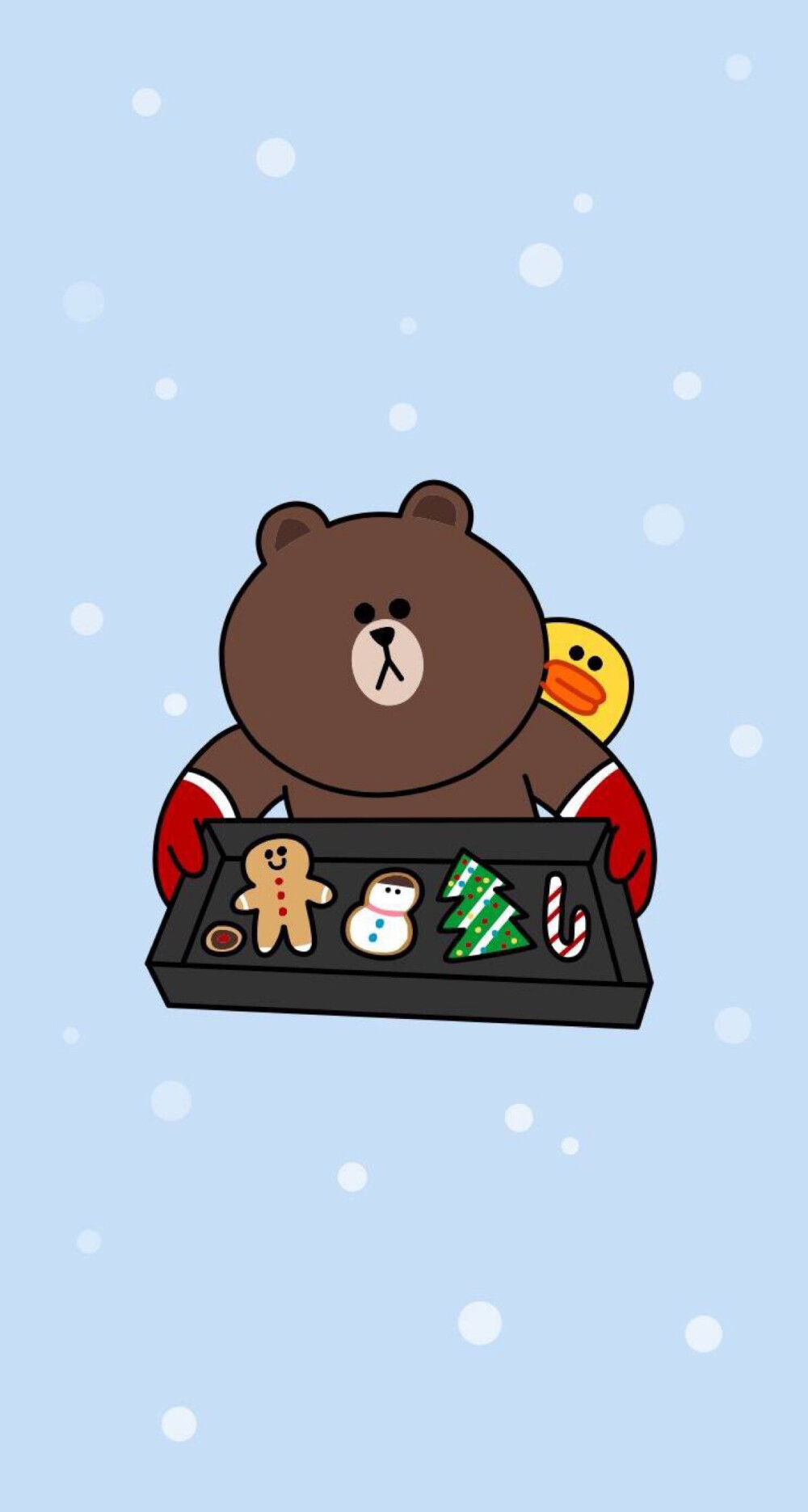 iphone壁纸lineconybrown可妮布朗