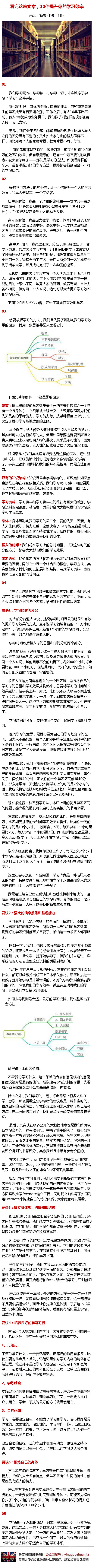 10倍提升你的学习效率