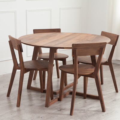 定制
北欧简约家具定制折脚圆餐桌现代简约水曲柳、松木实木圆桌