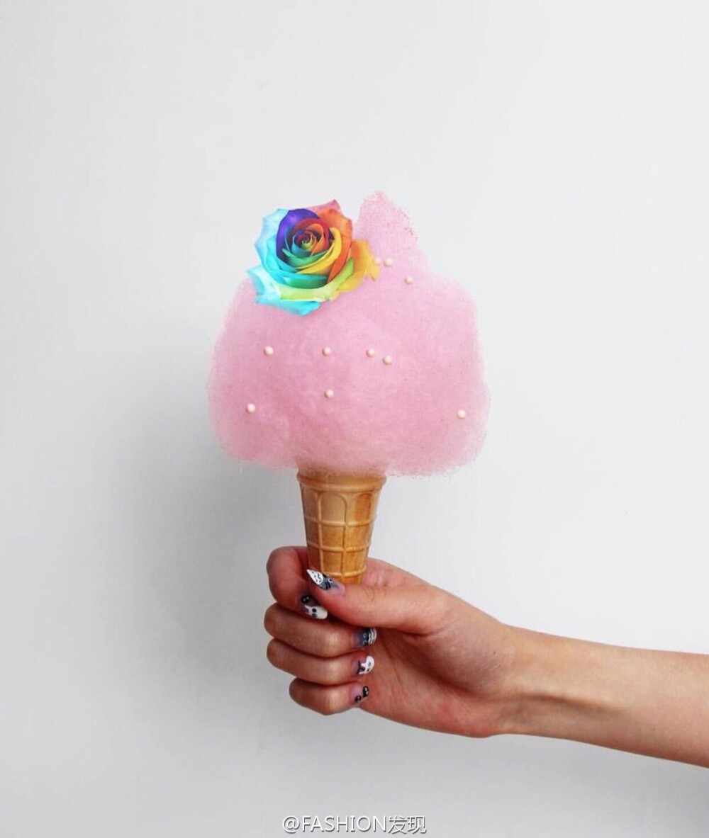 rainbow cotton candy