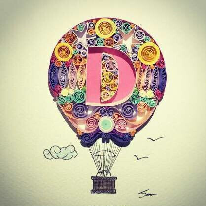衍纸做成的热气球---土耳其艺术家Sena Runa
