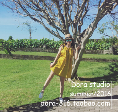 一款文艺的阳光的连衣裙，一枚爱美的孕妈咪#dora孕妇装 独家自制#