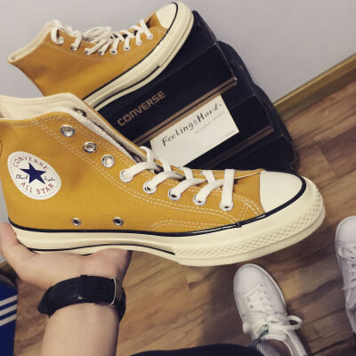 ［孤7］匡威 converse 可爱的限量款姜黄色