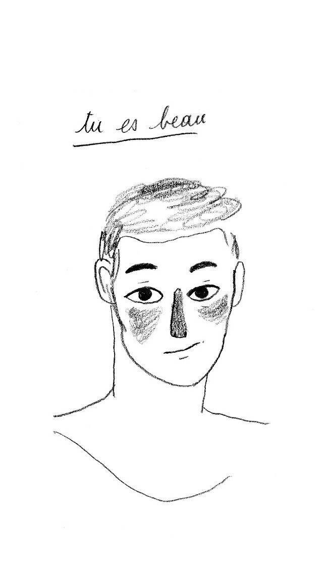 恶搞黑白插画人物壁纸