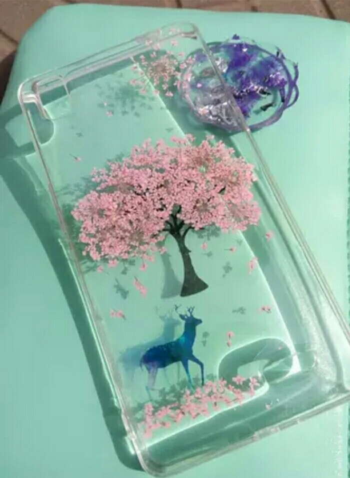 干花手机壳～