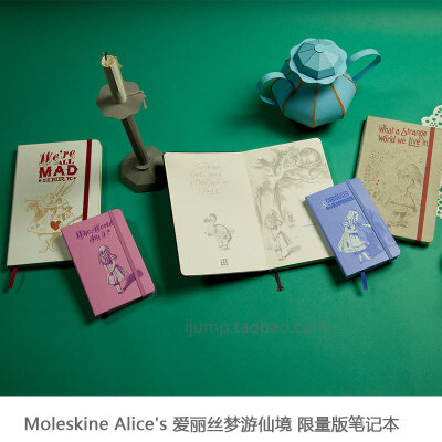 Moleskine Alice's 爱丽丝梦游仙境 限量版笔记本子 手帐必备