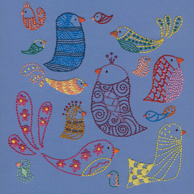 Bird Sampler embroidery pattern PDF