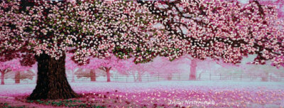 Picture SilkRibbonembroidery 3d Magnolia by RibbonEmbroiderySilk