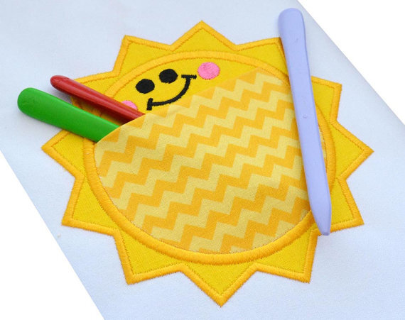 Sunny Pocket Project In The Hoop Applique Embroidery Design ITH009