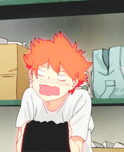 排球少年！！ ハイキュー！！ 排球！！二次元 动漫 截图 gif 动态图 人物 动画 同人 日向翔阳 via tumblr 