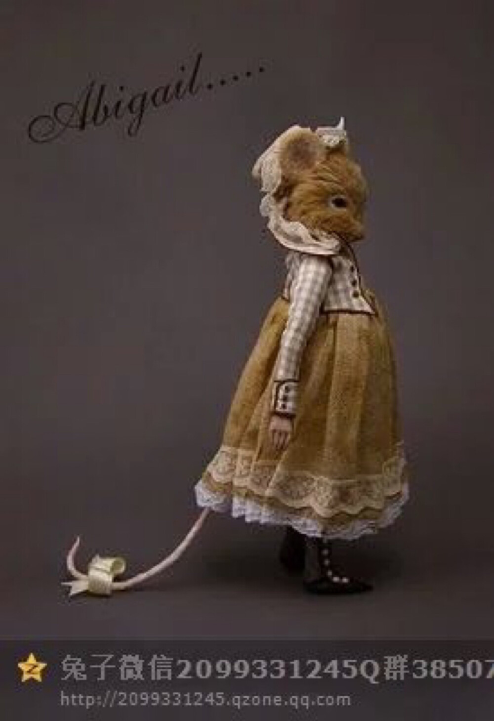 萌物羊毛毡老鼠DIY手工羊毛毡国外作品素材