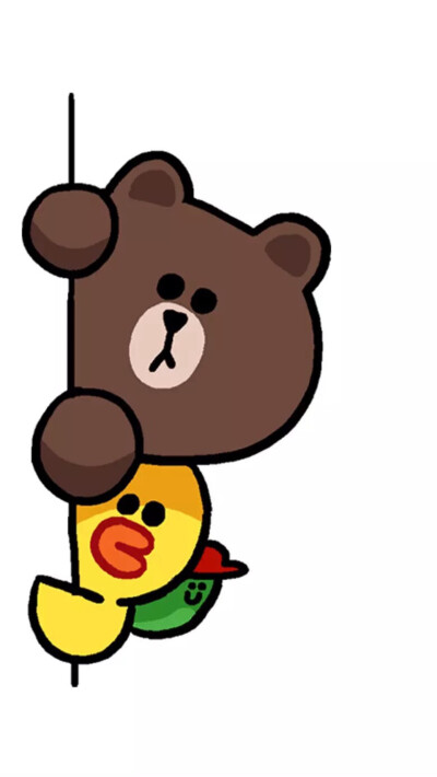 iPhone 壁纸 LINE cony brown 可妮 布朗