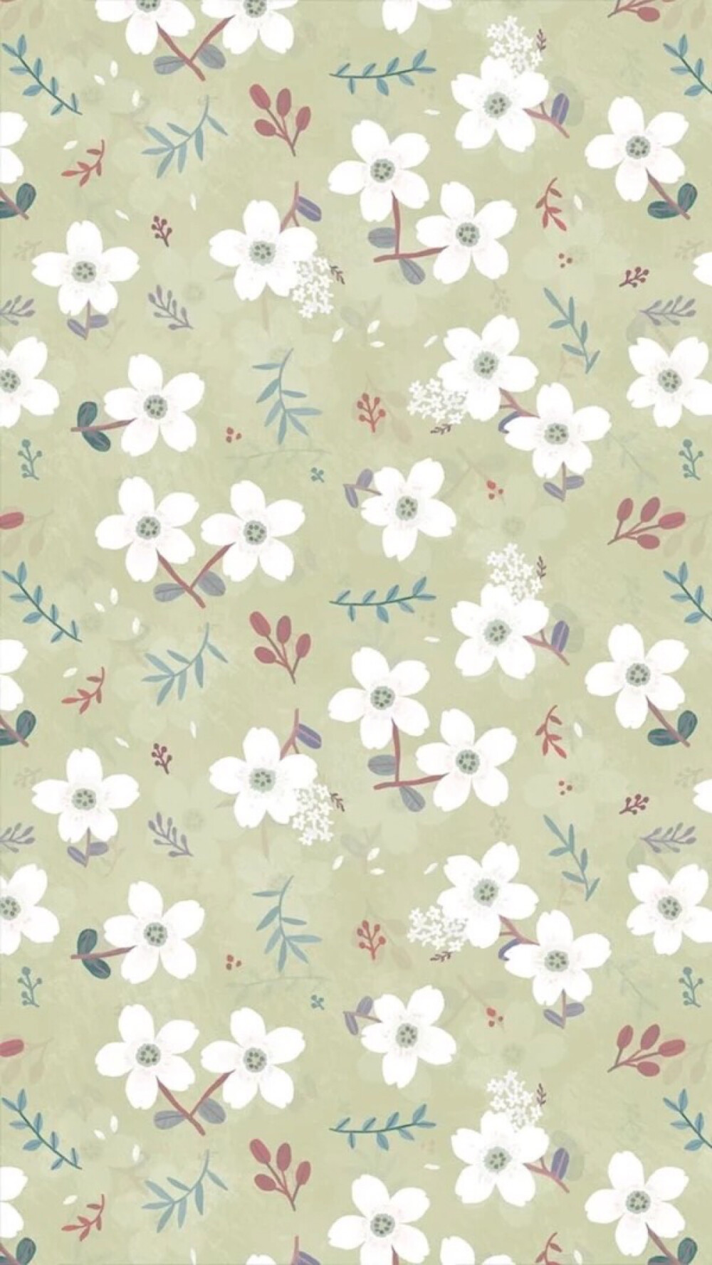 简单小清新碎花插画✨手机壁纸◕‿◕✿