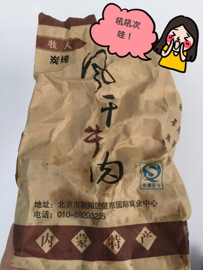 实打实的炭烤风干牛肉干