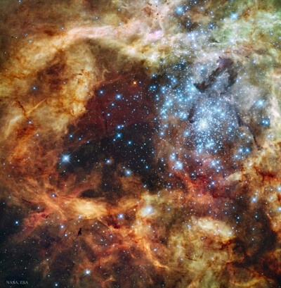星团R136 距离我们约为17万光年 NASA
