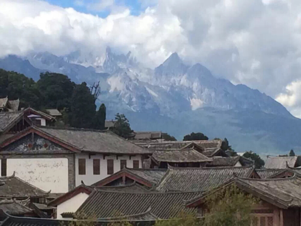 雪山就在我的身后