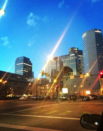 night in Denver downtown