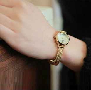 正品 韩国Dahong同款石英手表 商务OL 细表带金属钢带女表 非代购