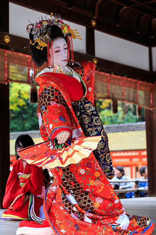 和服 太夫道中 花魁 和风 日本 东瀛