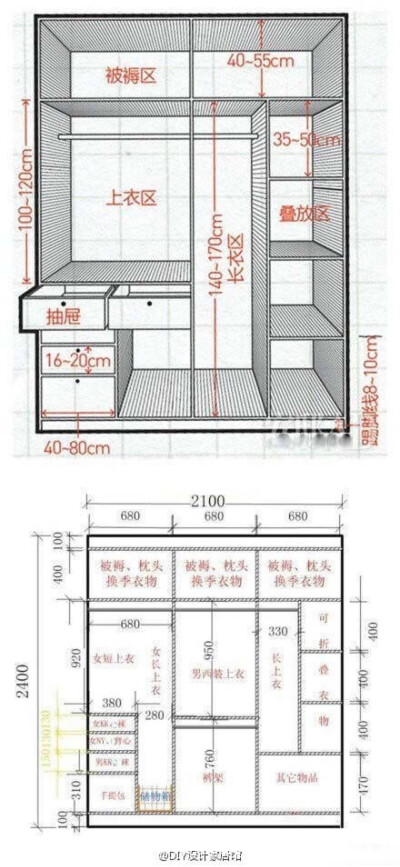 衣柜格局