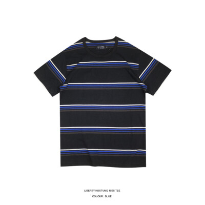 LIBERTY KOSTUME stripe tee 大蓝条纹短袖