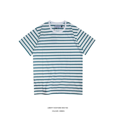 LIBERTY KOSTUME stripe tee 西瓜绿条纹短袖