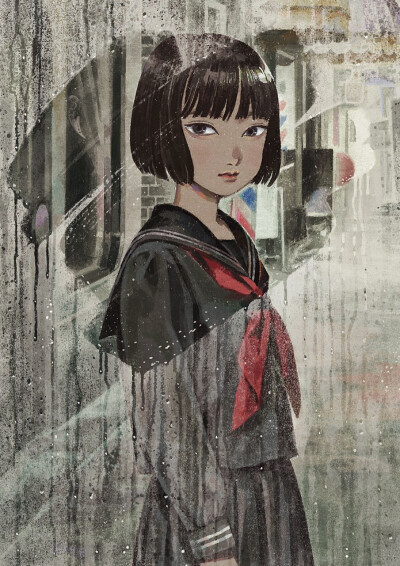 雨雾 校女生