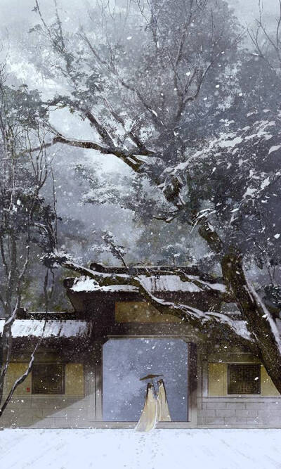 『四季』冬迎雪，相拥眠，白首思安（图片源自伊吹五月）――by空冥语