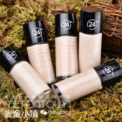 包邮 正品 美国专柜Revlon露华浓不脱色粉底液30ml 遮瑕 保湿