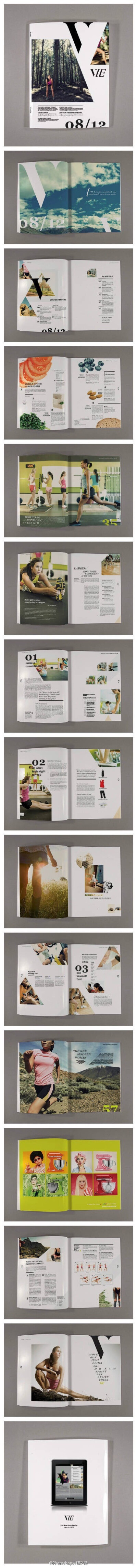 #俺们都是设计师# 本次教程给大家分享一组好看的杂志版式设计，没灵感的时候试试这些！