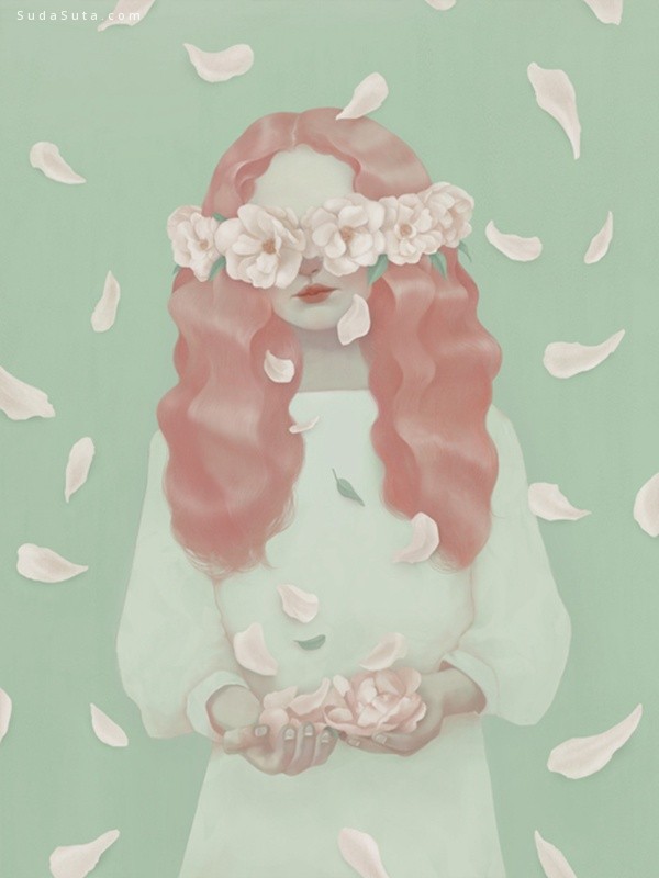 Hsiao Ron Cheng（郑晓嵘），1986年出生在台湾的插画艺术家。她的作品灰色温柔，充满着怪诞的想法，画面用色轻柔，透出淡淡的忧郁