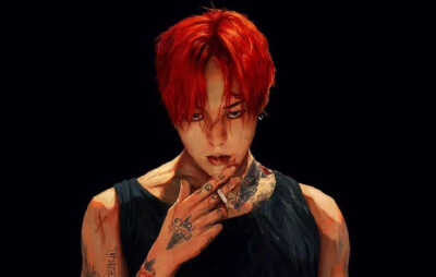 #G-Dragon 权志龙 GD#手绘系列图 cr：画画的金宇