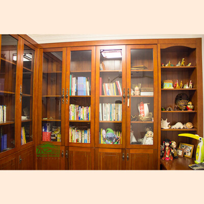 木之屋|实木书柜|超大容量整体书柜