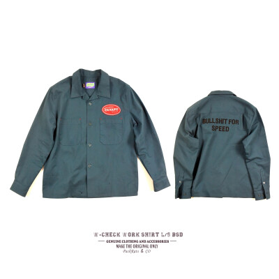 PACKRATS.15AW/OG W-CHECK WORK shirt L/S BSD